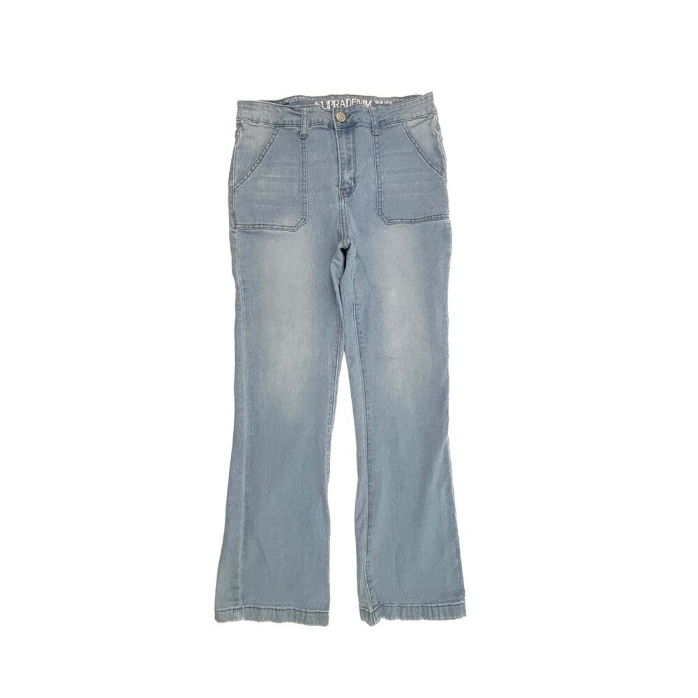 Supra Denim High Rise Flare Women's size 15 Light Wash Blue Denim Jeans